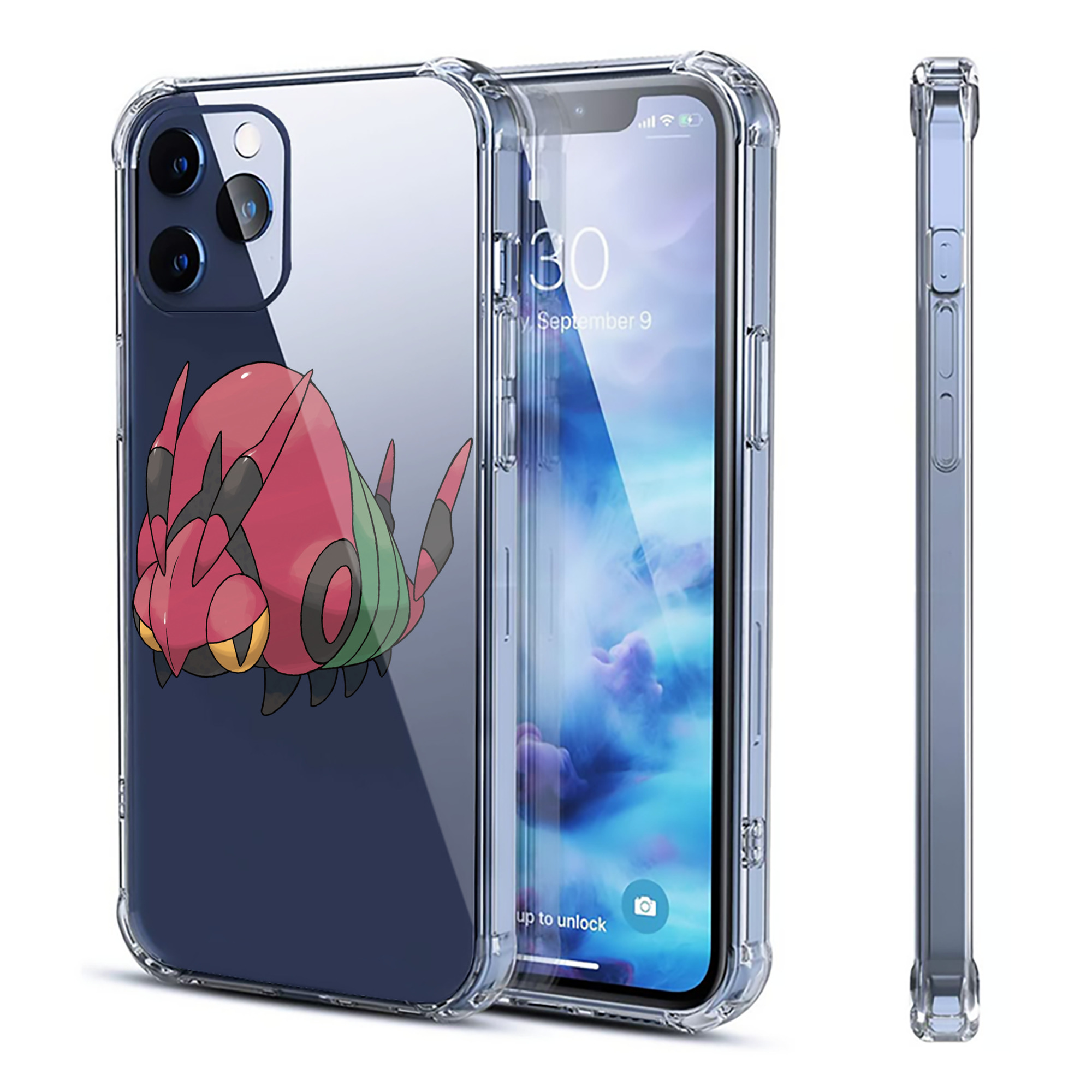 （画像用） ポケットモンスター Pokémon 【iPhone 12シリーズ対応】透明スマホケース（クリアソフトケース）